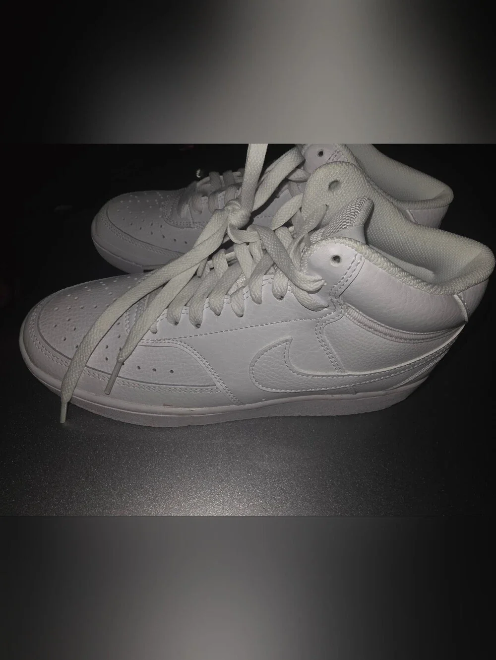 Brand New Mens Nike Court Vision Size 8 White High Top Sneakers No Box